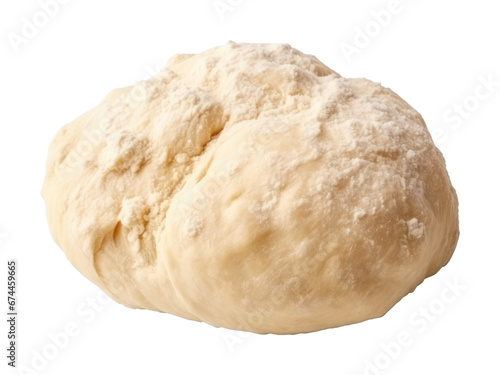 Raw dough isolated on transparent background  photo
