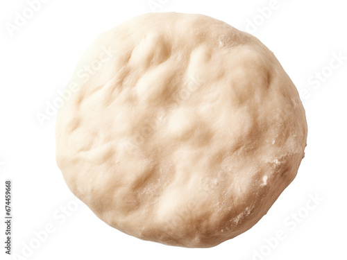 Raw dough isolated on transparent background 