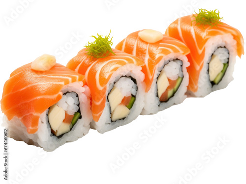 sushi isolated on transparent background