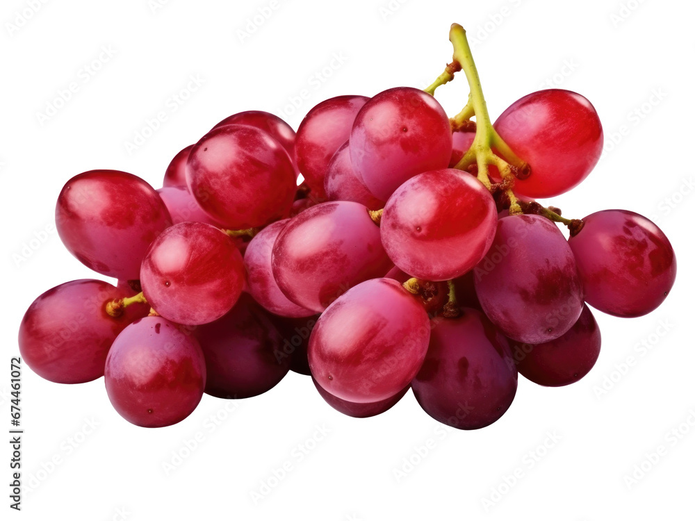 bunch of red grapes isolated on transparent background bunch of red grapes isolated on transparent background