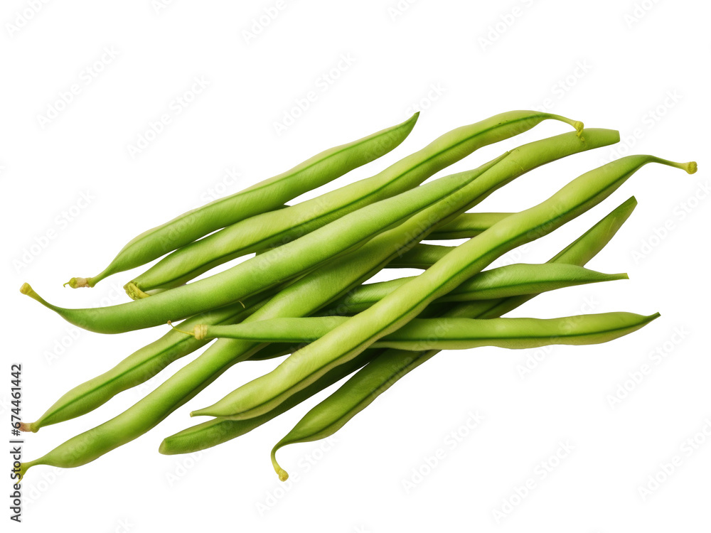 green beans isolated on transparent background green beans isolated on transparent background