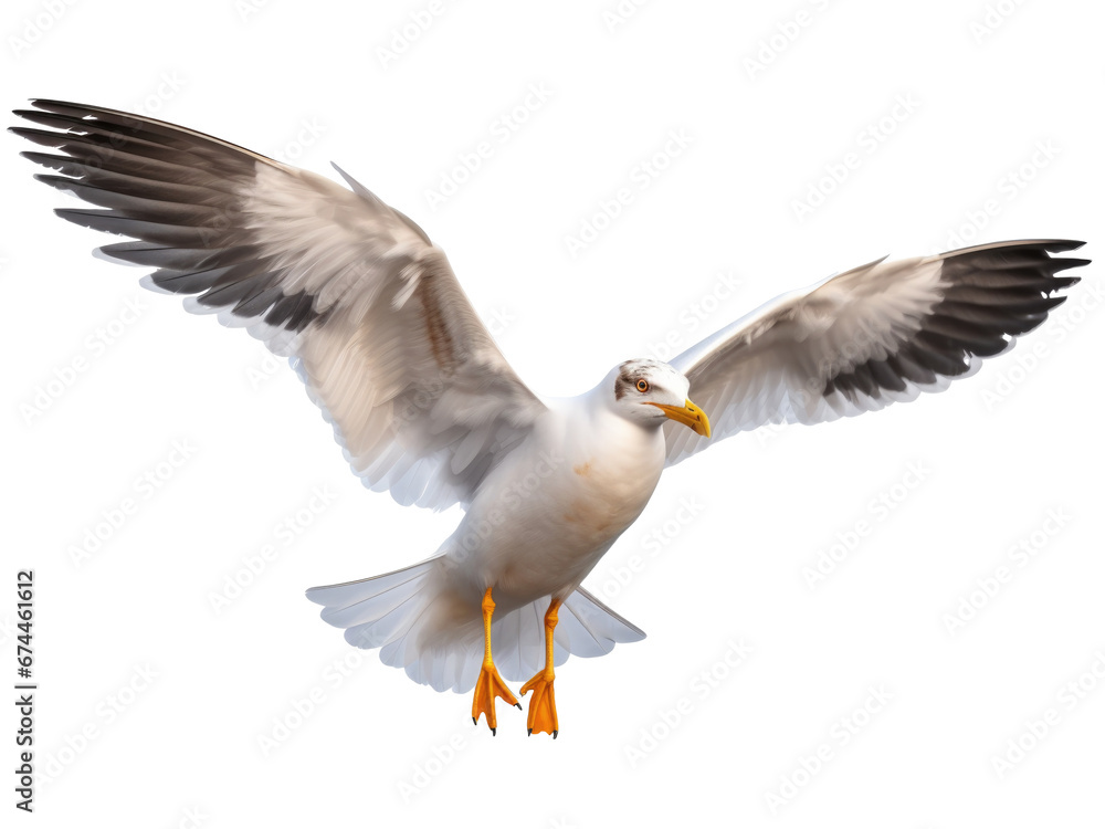 Obraz premium Seagull isolated on transparent background