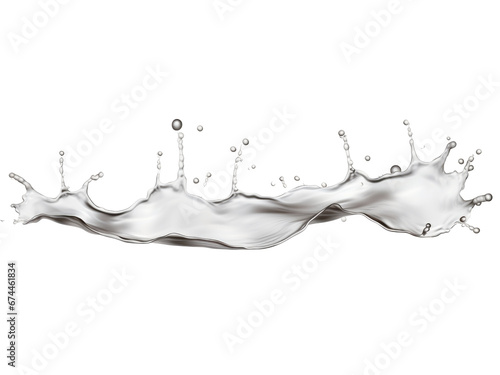 water splash isolated on transparent background