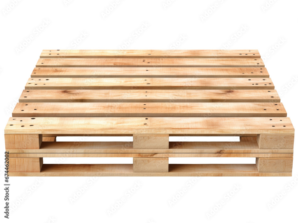 stack of pallets  isolated on transparent background