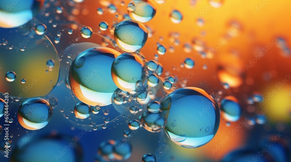 Oil bubbles, colorful background, copy space, 16:9 Oil bubbles, colorful background, copy space, 16:9