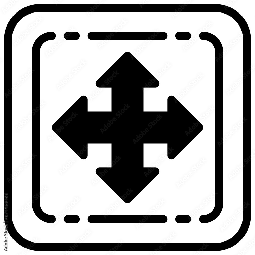 Obraz premium MOVE,direction,arrows,multimedia option