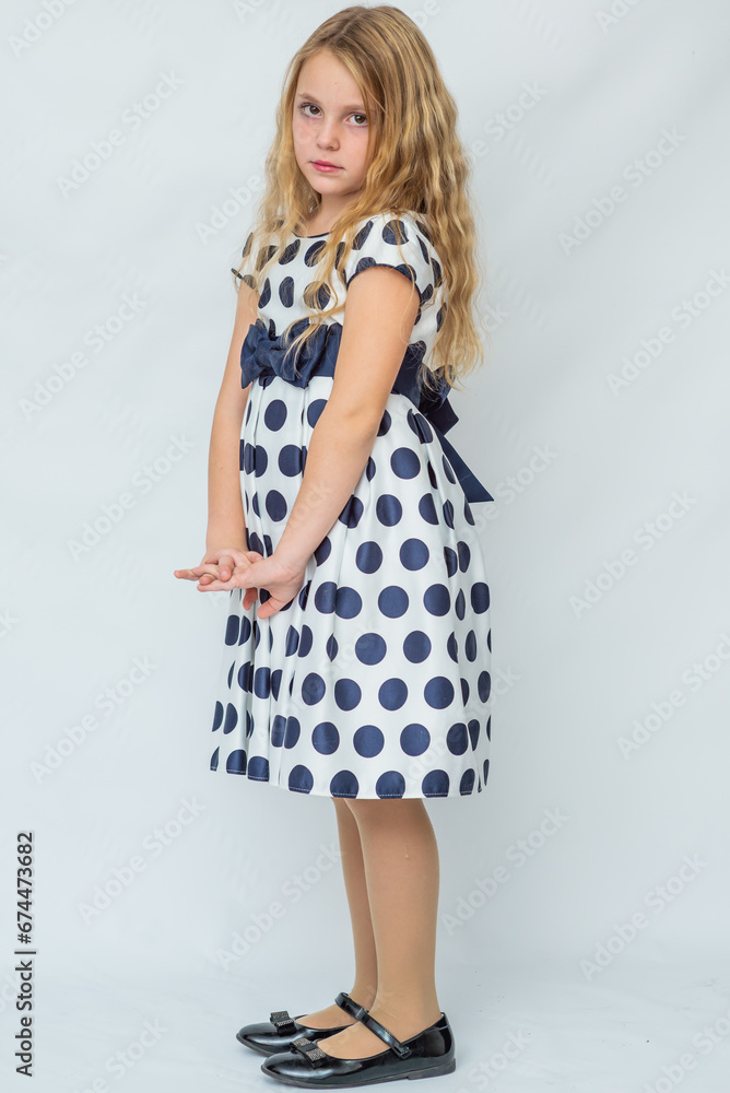 Portrait. A beautiful, elegant girl. The child is a model. Portrait. A beautiful, elegant girl. The child is a model.