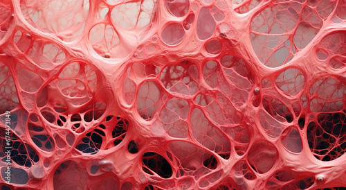 organic tissue cellular structure microscopic view photo