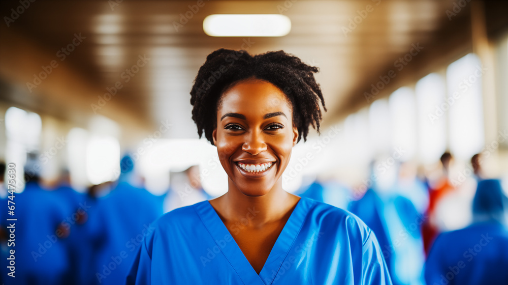 Visionary black Nurse Anticipating Future in Healthcare Visionary black Nurse Anticipating Future in Healthcare