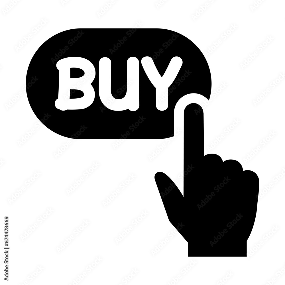 Fototapeta premium Online shopping, buy button icon