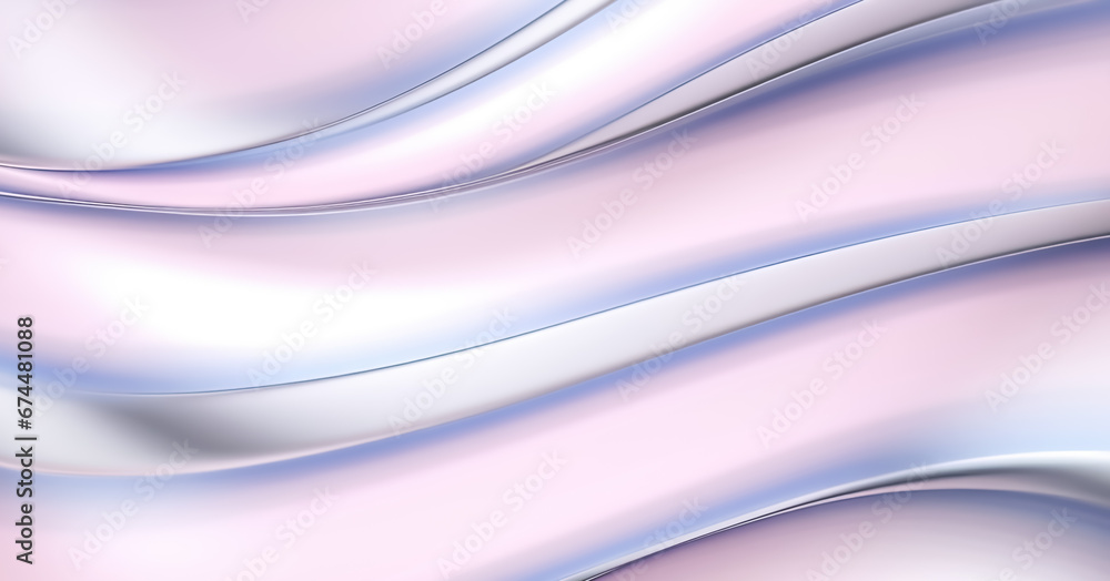 Fototapeta premium 3d abstract flowing white background