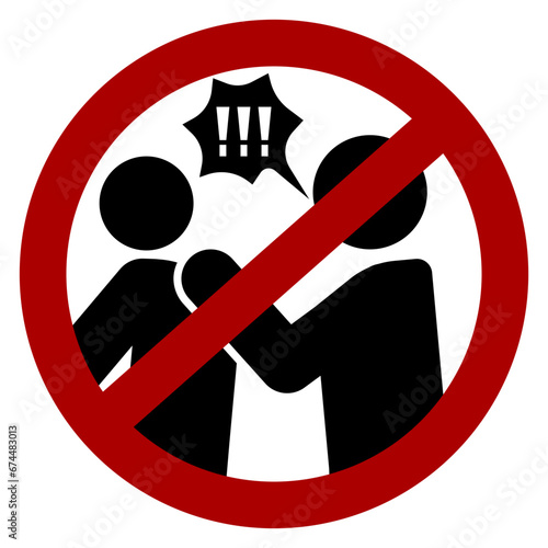 No bullying icon