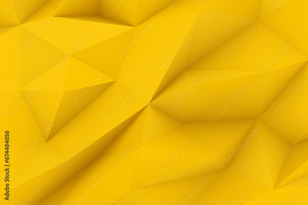 This minimalist yellow polygonal wallpaper with a light, shadow interplay offers a fresh perspective on trendy geometry This minimalist yellow polygonal wallpaper with a light, shadow interplay offers a fresh perspective on trendy geometry