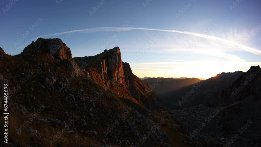 Karanfili timelapse sunrise shot, wide angle Karanfili timelapse sunrise shot, wide angle