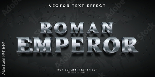 Roman emperor 3d text effect template