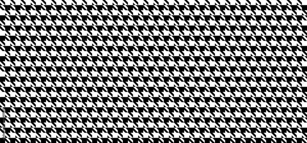 Concept houndstooth pattern for clothes textile. seamless background