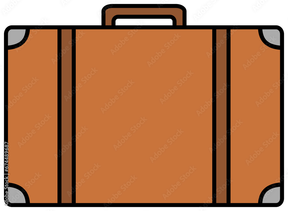 Suitcase Cartoon icon. Traveling bag illustration. Suitcase Cartoon icon. Traveling bag illustration.