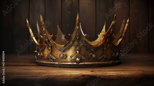 3d golden crown