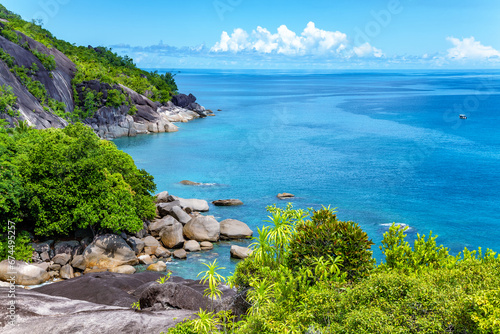 West coast of Island Mahe, Republic of Seychelles, Africa.