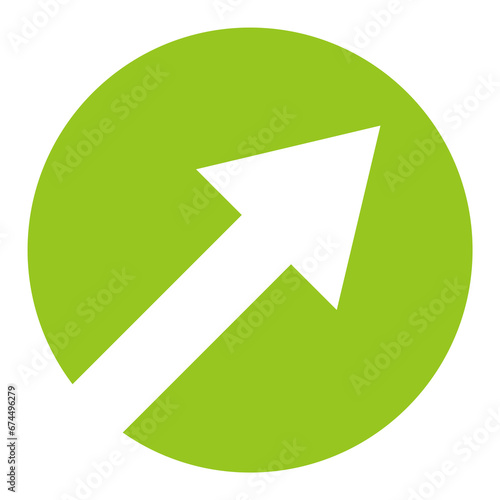 Free Download Runder Button mit grüner Farbe zeigt Pfeil nach oben - GFXLoad