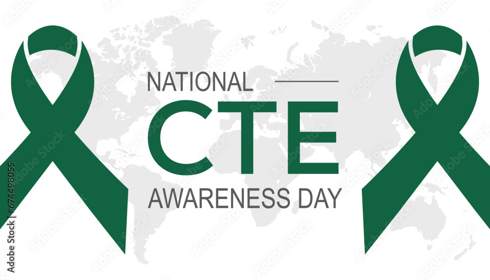 Vector illustration on the theme of National chronic traumatic encephalopathy (CTE) awareness day observed each year during January.banner, Holiday, poster, card and background design. Vector illustration on the theme of National chronic traumatic encephalopathy (CTE) awareness day observed each year during January.banner, Holiday, poster, card and background design.
