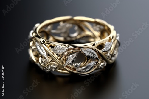 Intricate Ring Resembling Lord Of The Rings