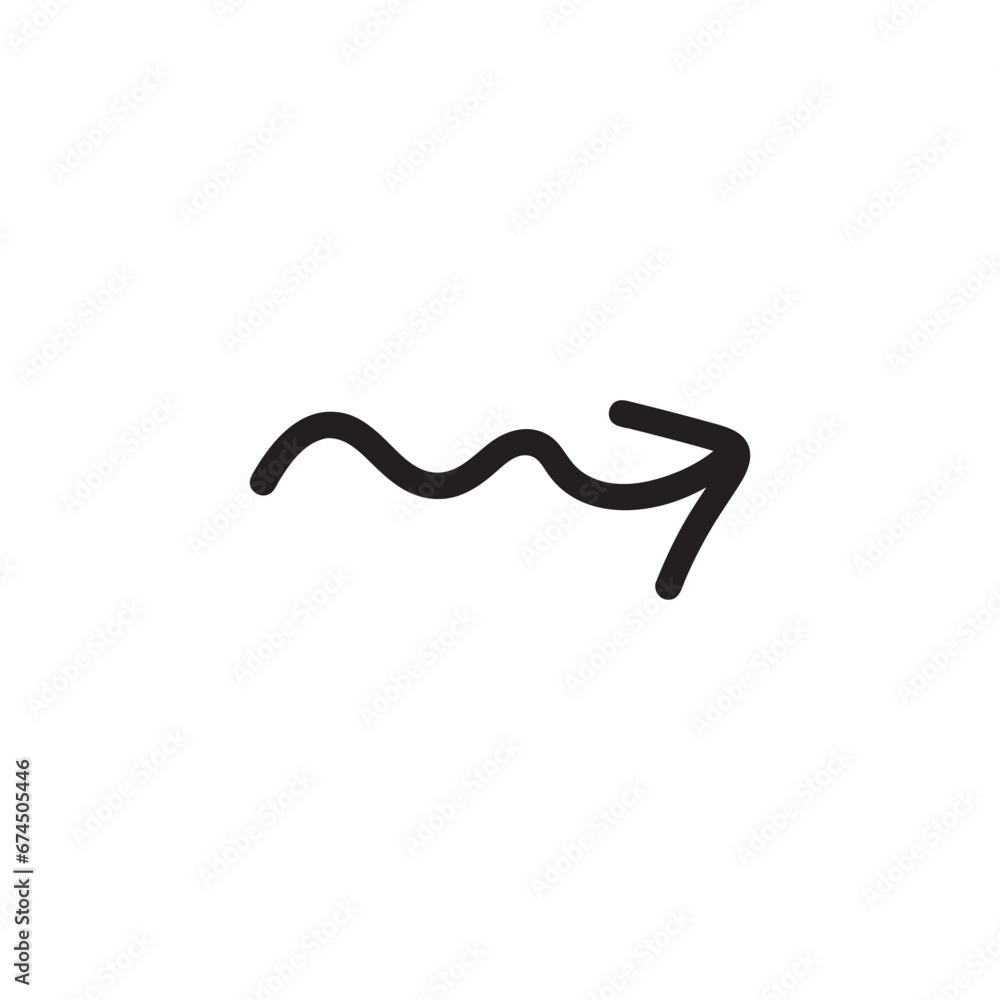 Isolated vector arrows drawn by hand Isolated vector arrows drawn by hand