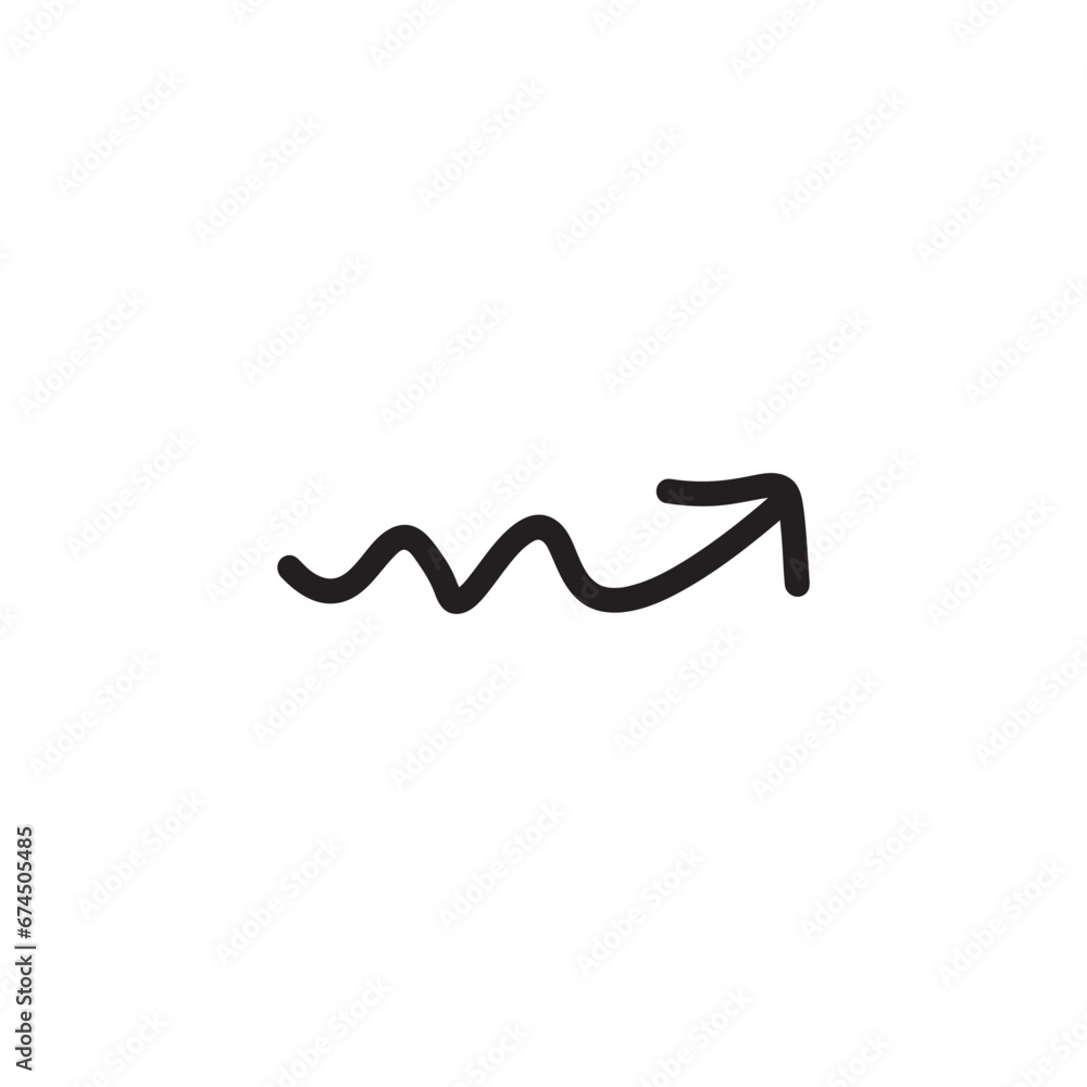 Isolated vector arrows drawn by hand Isolated vector arrows drawn by hand