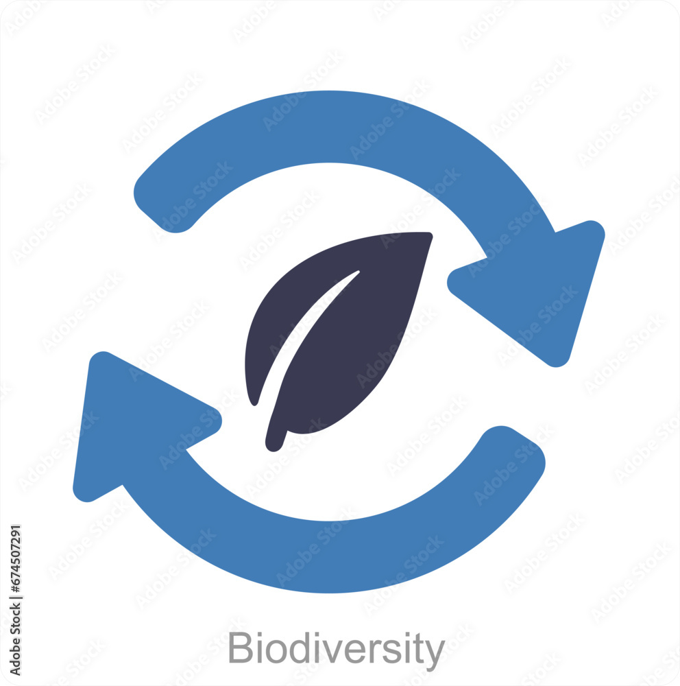 Blodiversity and forest icon concept Blodiversity and forest icon concept