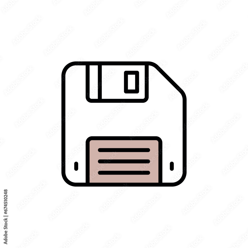 Floppy Disk Icon Vector Design Template Floppy Disk Icon Vector Design Template