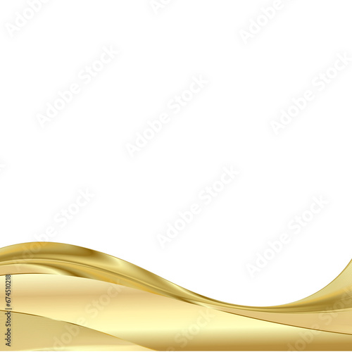 abstract golden wave