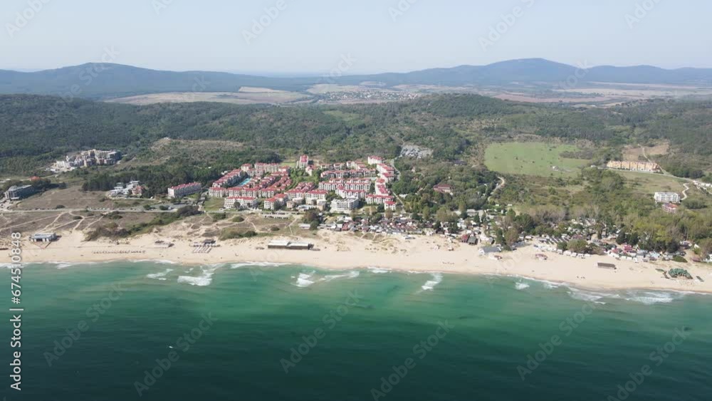 Aerial view of Smokinya Beach near Sozopol, Burgas Region, Bulgaria Aerial view of Smokinya Beach near Sozopol, Burgas Region, Bulgaria