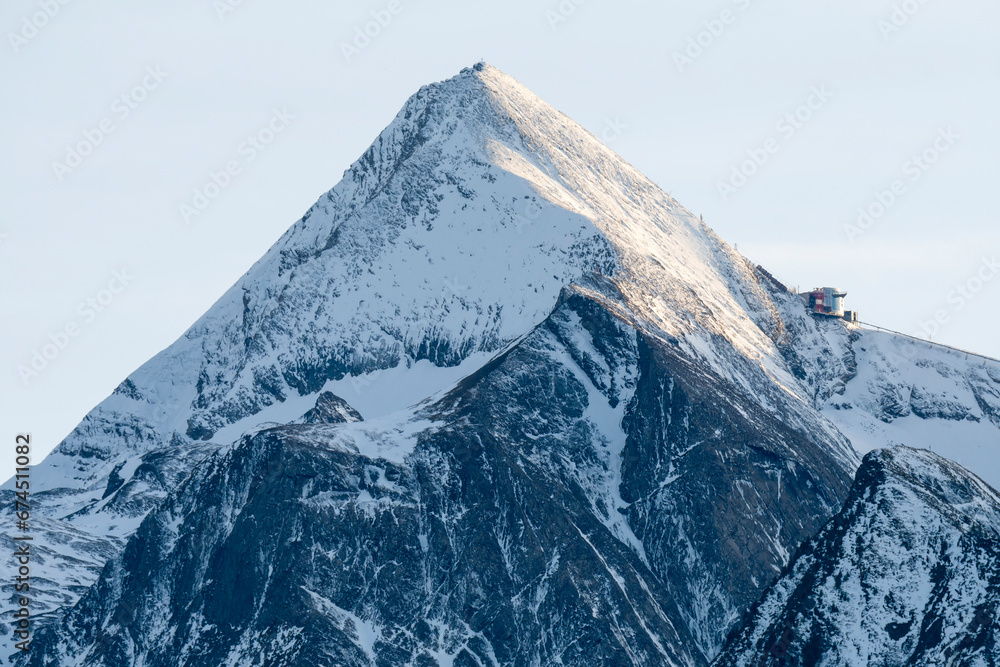 Blick zum Kitzsteinhorn im Herbst