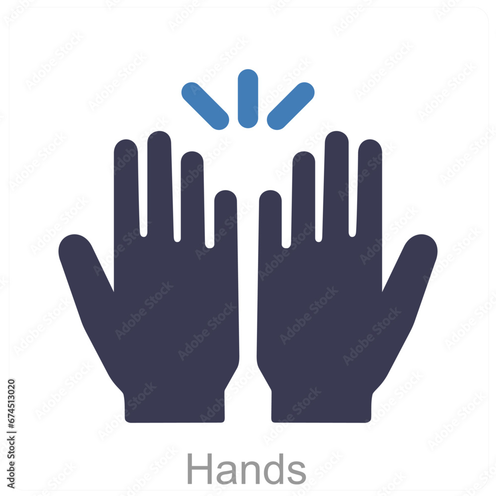 Fototapeta premium Hands and fingers icon concept