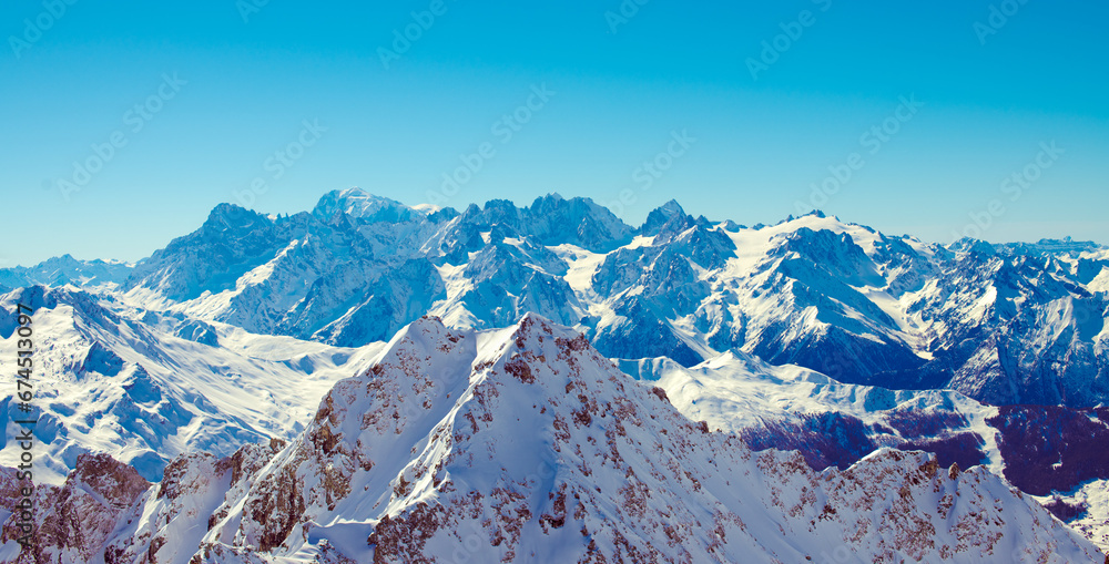 Fototapeta premium High Alps Mountain Range Panorama