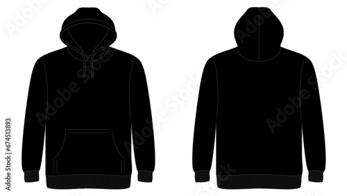 Vector apparel mockup pull over hoodie
