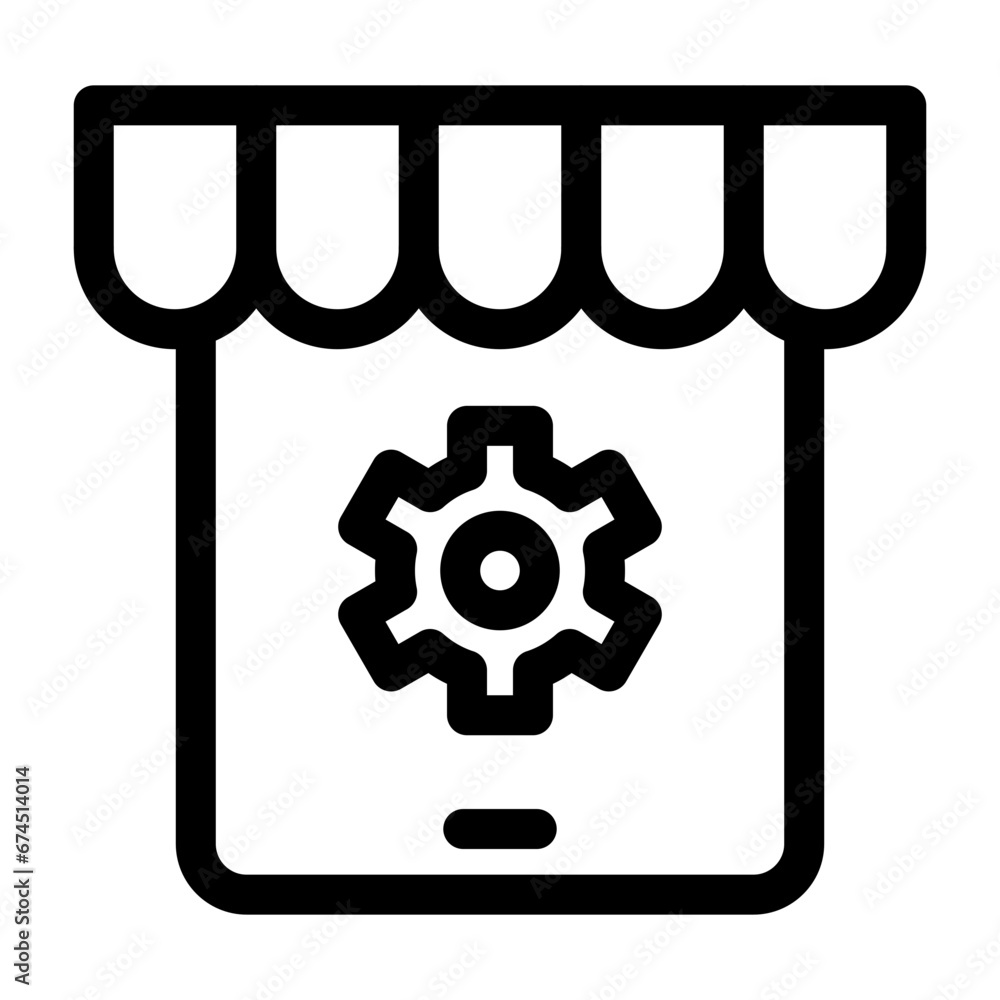 market and store front icon