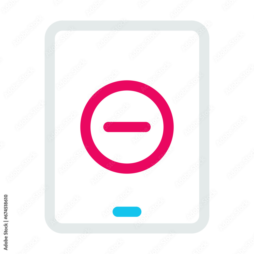 Tablet icon and technology action Tablet icon and technology action