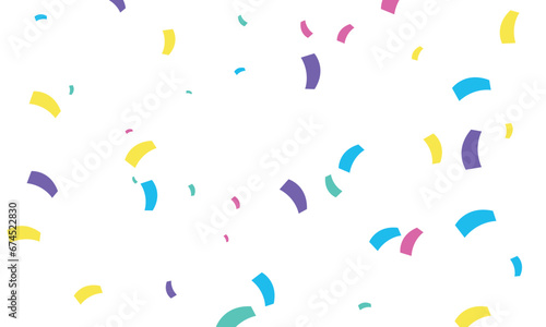 bright colored confetti decoration for the festival, birthday for any holiday