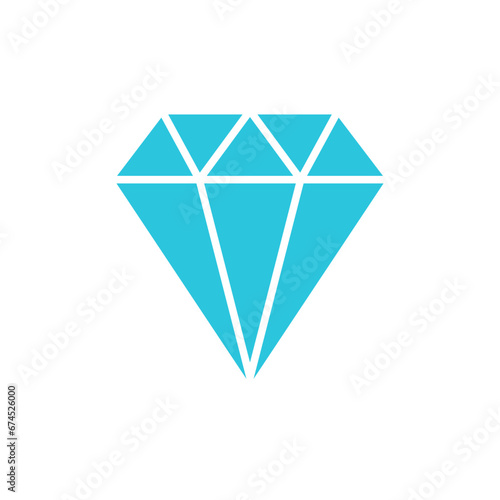 Diamond symbol icon. From blue icon set.