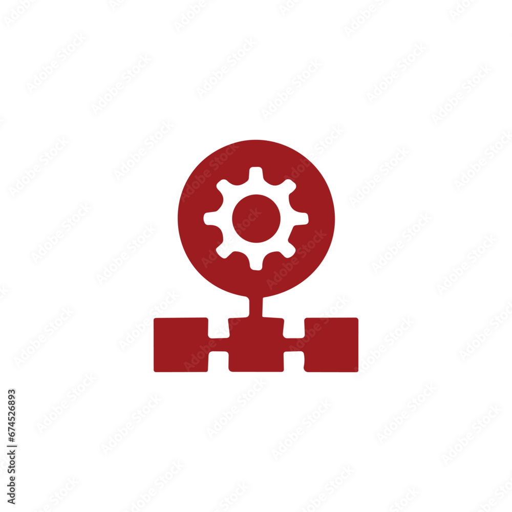 Artificial intelligence icon on white background Artificial intelligence icon on white background