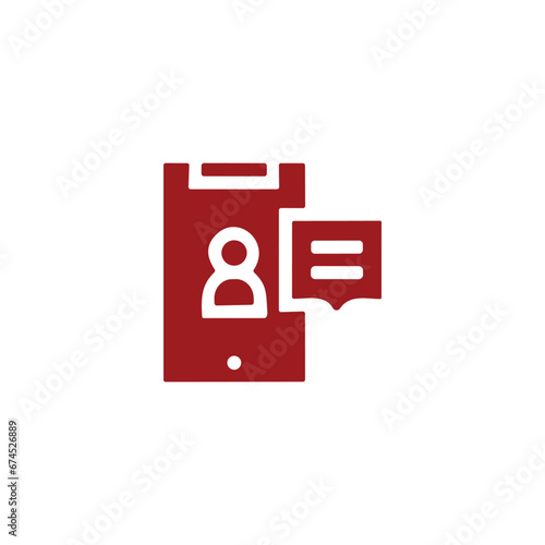 Artificial intelligence icon on white background