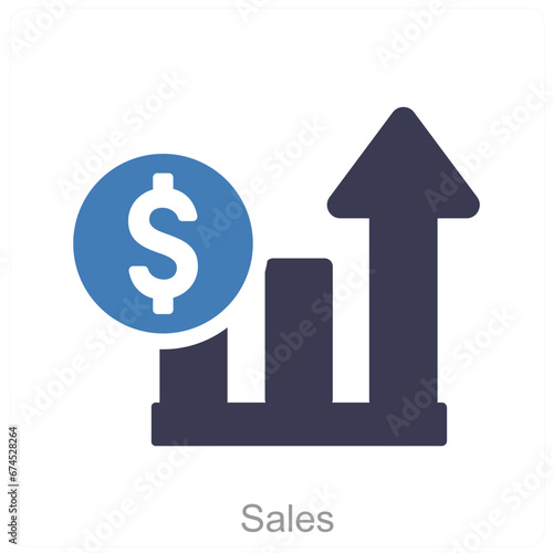 Sales and business icon concept 
