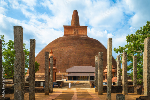 Photos Abhayagiri Dagoba in Anuradhapura, a major city located in north central plain o