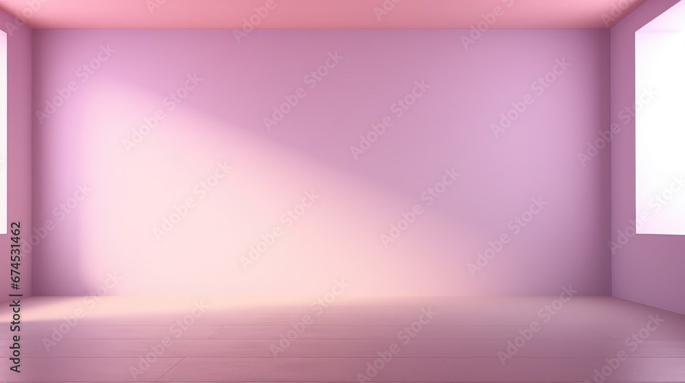 Obraz premium indoor room blank gradient background illustration modern empty, interior presentation, wall light indoor room blank gradient background