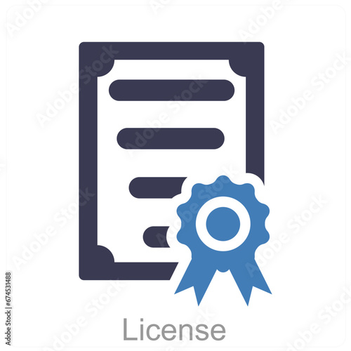 License and document icon concept  © popcornarts