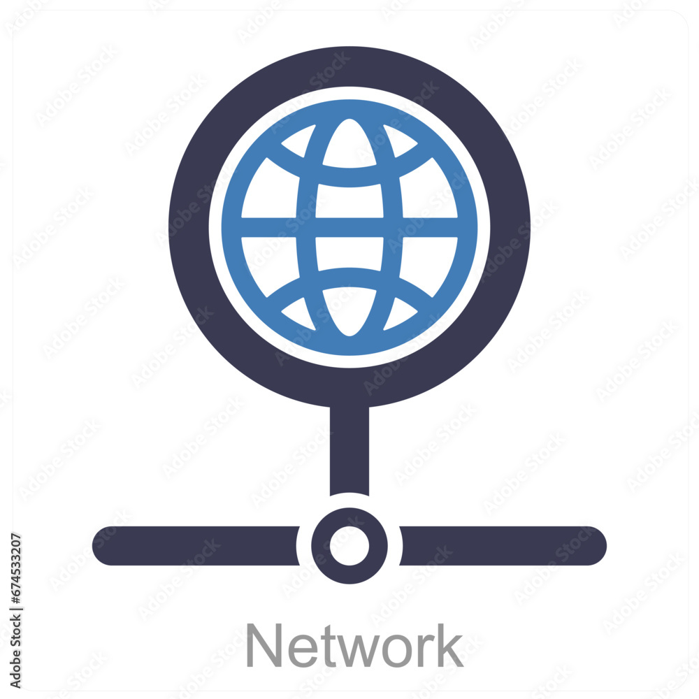 Network and internet icon concept Network and internet icon concept