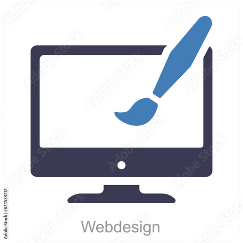 Webdesign and web icon concept 