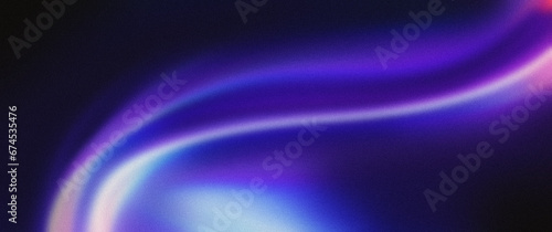 Blue purple blurred gradient background. Dark grainy, abstract, wave, noise texture, copy space. Poster banner backdrop design