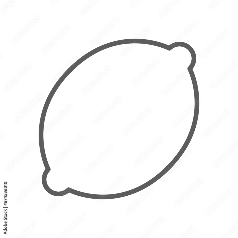 lemon outline icon
